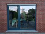 Groot houten raam met ingewerkte deur, Doe-het-zelf en Bouw, Glas en Ramen, Ophalen, Gebruikt