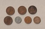 Set van 7 verschillende (gebruikte) oudere Engelse munten, Postzegels en Munten, Munten | Europa | Niet-Euromunten, Setje, Ophalen of Verzenden
