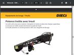 TREUIL DIECI TELESCOPIC POTENCE GIB HYDRAULIQUE., Articles professionnels, Machines & Construction | Grues & Excavatrices, Autres types