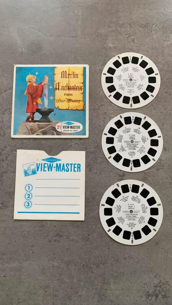 De 21 View-Master van Merlin the Enchanter Sawyer, Verzamelen, Speelgoed, Gebruikt, Ophalen of Verzenden