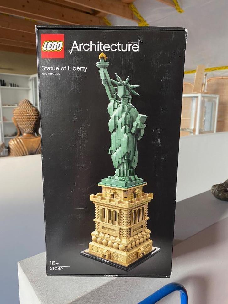 lego architecture vrijheidsbeeld, Kinderen en Baby's, Speelgoed | Duplo en Lego, Zo goed als nieuw, Lego, Complete set, Ophalen of Verzenden