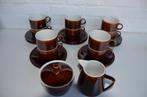 Heel mooi bruin koffieservies Villeroy & Boch, Antiek en Kunst, Ophalen