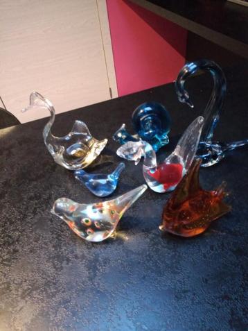 Divers presse papier animaux en verre coloré, Enlèvement ou Envoi