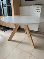 Ronde tafel, Huis en Inrichting, Tafels | Eettafels, 100 tot 150 cm, Rond, Gebruikt, Eikenhout