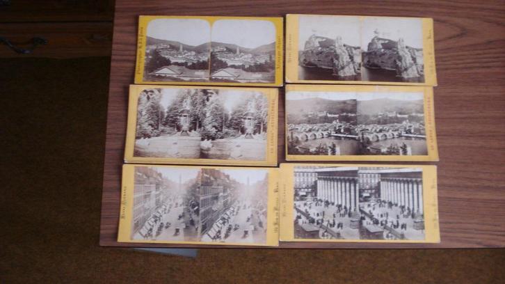 VISONNEUSE UIT 1895 + 60 STEREOKAARTEN - ALS GESCHENK ?, Verzamelen, Foto-apparatuur en Filmapparatuur, Overige typen, Ophalen of Verzenden