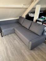 Hoekslaapbank met opberger, donkergrijs, Huis en Inrichting, Ophalen, 125 tot 150 cm, Hoekbank, Tweepersoons