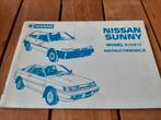 Nissan Sunny N13 B12 instructieboekje, Enlèvement ou Envoi