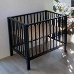 Zwart babypark, Kinderen en Baby's, Babyparken, Ophalen, Zo goed als nieuw, Vierkant, In hoogte verstelbaar