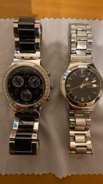 2 horloges, Handtassen en Accessoires, Horloges | Dames, Ophalen, Gebruikt, Swatch