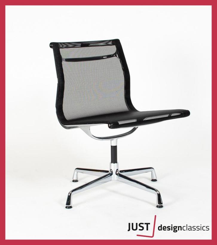 Vitra ea106 Zwart Netweave Chroom Aanbieding (voorraad:50+), Huis en Inrichting, Stoelen, Zo goed als nieuw, Vijf, Zes of meer stoelen