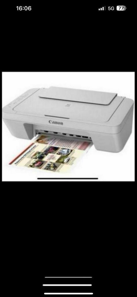 Canon MG 3052-printer, Computers en Software, Printers, Zo goed als nieuw, Inkjetprinter, Kleur printen, Kopieren, Mailen, Scannen