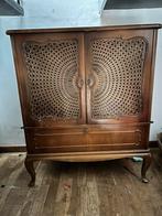 Armoire ancienne en bois brun vintage Art Nouveau, Enlèvement