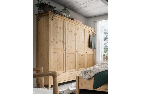 Grote massief grenen houten kledingkast, Huis en Inrichting, Kasten | Kleerkasten, Nieuw, 200 cm of meer, 150 tot 200 cm, 50 tot 75 cm