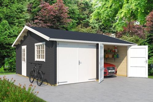 Tuinhuis houten garage Falkland: 575 x 575 cm, Hobby en Vrije tijd, Overige Hobby en Vrije tijd, Nieuw, Verzenden