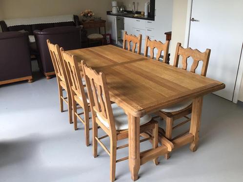 Eik eetplaats, Huis en Inrichting, Complete eetkamers, Zo goed als nieuw, Ophalen