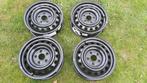 4 stalen velgen 15" steekmaat 5 x 114,3 Toyota winter/zomer, Ophalen, Gebruikt, 15 inch, Velg(en)