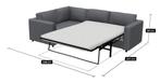Ikea Vimle zetel met slaapbank donkergrijs, Ophalen, Hout, 250 tot 300 cm, Gebruikt