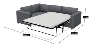 Ikea Vimle zetel met slaapbank donkergrijs beschikbaar voor biedingen