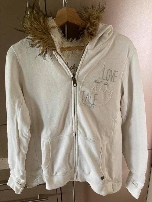 Vest met kap Lola & Liza maat large, Kleding | Dames, Truien en Vesten, Zo goed als nieuw, Maat 42/44 (L), Beige, Ophalen of Verzenden