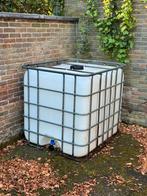 IBC Container 1000 liter, Jardin & Terrasse, Avec robinet, Comme neuf, Synthétique, Enlèvement ou Envoi