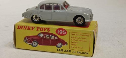 DINKY TOYS UK JAGUAR 3L4 SALOON REF 195, Hobby & Loisirs créatifs, Voitures miniatures | 1:43, Comme neuf, Voiture, Dinky Toys