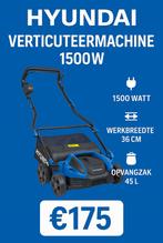 Hyundai Verticuteermachine 1500W – 36cm – 45L –, Enlèvement, Neuf, Électrique, Hyundai