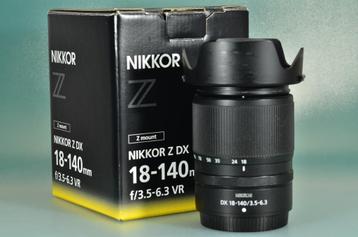 Nikon Nikkor Z 18-140mm f-3.5-6.3 VR + zonnekap beschikbaar voor biedingen