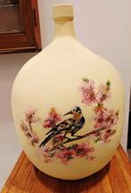 Grote, antieke,beschilderde  wijnkruik, Antiek en Kunst, Ophalen