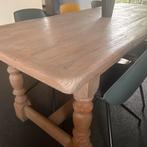 Vol MASSIEF eikenhouten tafel, Huis en Inrichting, Tafels | Eettafels, Ophalen, Gebruikt, Eikenhout, 200 cm of meer