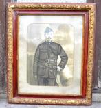 cadre photo de poilu avec calot et fouragère, Collections, Objets militaires | Général, Enlèvement ou Envoi