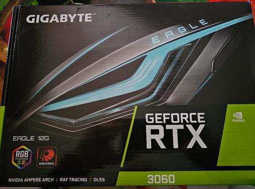 Rtx3060 12gb Eagle Rev2.0 GDDR6 RTX Gigabyte, Computers en Software, Videokaarten, Zo goed als nieuw, Nvidia, PCI-Express 4.0