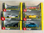 6 voitures miniatures Porsche Burago 1:24, Voiture, Enlèvement ou Envoi, Neuf