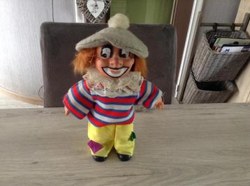 Vintage clown popje (30 cm) beschikbaar voor biedingen