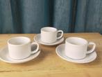 3 sets de tasses à café et soucoupes en porcelaine de Schonw, Tasse(s) et/ou soucoupe(s), Autres styles, Utilisé, Envoi