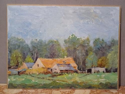 SCHILDERIJEN M.VAN DEN BEMPT "Boerderijen", Antiek en Kunst, Kunst | Schilderijen | Klassiek, Ophalen of Verzenden