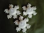 Kerstdecoratie - gehaakte theelichthoudertjes "sneeuwvlokje", Diversen, Kerst, Verzenden