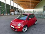 Fiat 500 1.4i Benzine Lounge Airco Gekeurd met carpass, Auto's, Fiat, Voorwielaandrijving, 4 zetels, Beige, 4 cilinders