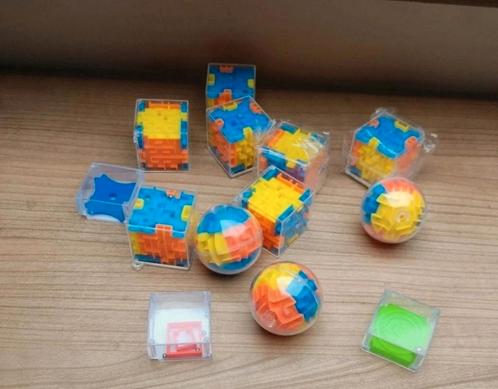 13 stuks hersenkrakers, doolhof in kubus of balvorm, Kinderen en Baby's, Speelgoed | Educatief en Creatief, Zo goed als nieuw