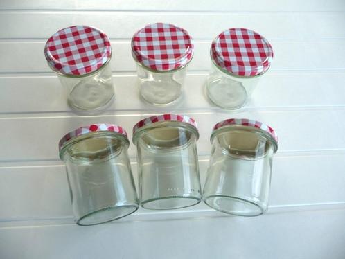 Ronde confituurpotten 370 gr (16 stuks), Huis en Inrichting, Keuken | Potten en Pannen, Zo goed als nieuw, Pot, Bus of Blik, Glas