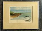 Pierre Sentjes - aquarel met schelp, Ophalen of Verzenden
