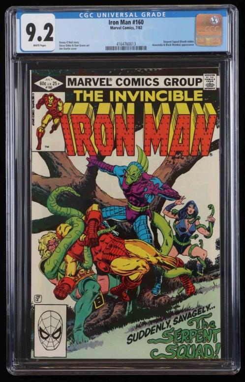1982 "Iron Man" Issue #160 Marvel Comic Book (CGC 9.2), Boeken, Strips | Comics, Zo goed als nieuw, Eén comic, Amerika, Ophalen of Verzenden