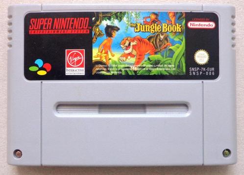 Disney's the Jungle Book voor de Europese Super Nintendo, Consoles de jeu & Jeux vidéo, Jeux | Nintendo Super NES, Utilisé, Enlèvement ou Envoi