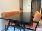 Moderne eettafel met stoelen, Huis en Inrichting, Ophalen, Zo goed als nieuw