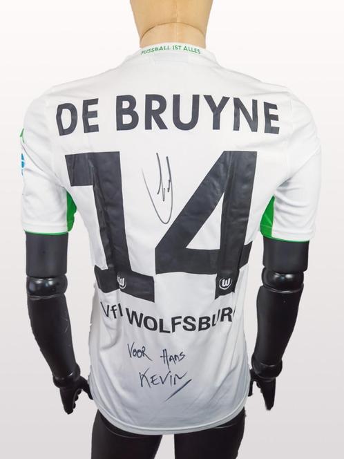 Gesigneerd VfL Wolfsburg - Kevin De Bruyne (2014-2015), Verzamelen, Sportartikelen en Voetbal, Gebruikt, Shirt, Ophalen