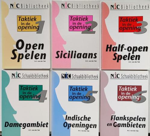 Taktiek in de opening, zesdelig, Boeken, Hobby en Vrije tijd, Zo goed als nieuw, Geschikt voor kinderen, Ophalen of Verzenden