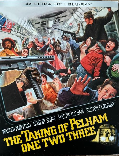 The Taking of Pelham 1, 2 & 3 (4K Blu-ray, US met slipcover), CD & DVD, Blu-ray, Comme neuf, Thrillers et Policier, Enlèvement ou Envoi