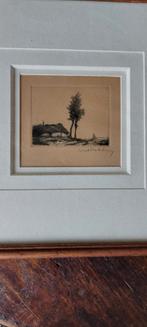 Ets van Dirk Baksteen 1959, Antiek en Kunst, Kunst | Etsen en Gravures, Ophalen