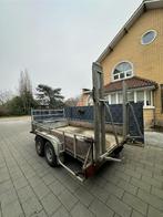 Aanhangwagen dubbelas 3,50 X 1,80CM, Auto diversen, Aanhangers en Bagagewagens, Verzenden, Zo goed als nieuw