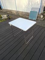 Witte kampeertafel, Caravans en Kamperen, Kampeermeubelen, Ophalen, Zo goed als nieuw, Campingtafel