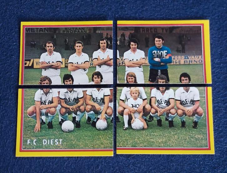 Panini stickers voetbal ' FB 1975 - team FC Diest ', Hobby en Vrije tijd, Stickers en Plaatjes, Nieuw, Meerdere stickers, Ophalen of Verzenden